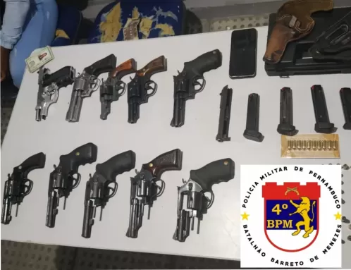 Polícia Militar apreende 11 revólveres em comércio ilegal de armamentos em Agrestina
