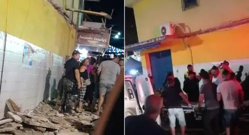 Desabamento de marquise deixa ao menos quatro mortos e 12 feridos em Aliança; veja vídeo