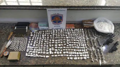 Militares da 3ª CIPM apreendem maconha e armas de fogo em Condado