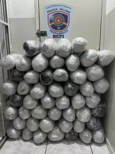 Operação conjunta apreende mais de 50 quilos de maconha em Custódia