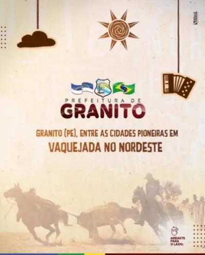 GRANITO ENTRE AS CIDADES PIONEIRAS EM VAQUEJADA NO NORDESTE