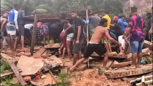 Seis pessoas ficam feridas após deslizamento de barreira em Tamandaré