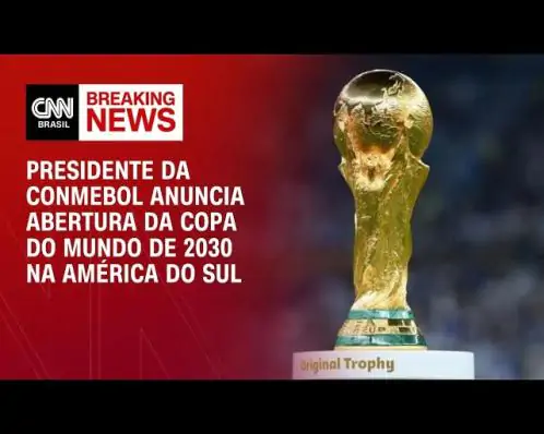 Presidente da Conmebol anuncia abertura da Copa do Mundo de 2030 na América do Sul