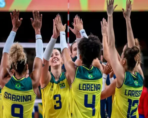 Seleção feminina de vôlei derrota Porto Rico e garante vaga na semifinal do Pan