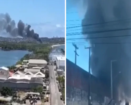 Incêndio atinge depósito de carros e motos da Polícia Civil em Olinda