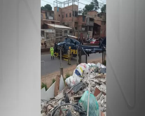 Helicóptero da PRF faz pouso forçado em Belo Horizonte