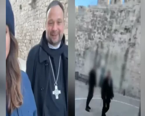 Ultraortodoxo é visto cuspindo em padre cristão em Jerusalém