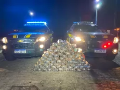 PRF apreende 75,8 kg de maconha dentro de veículo na BR-116 em Belém do São Francisco