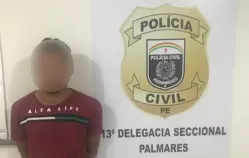 Jovem é preso suspeito de estuprar menor de idade em Catende, Zona da Mata Sul