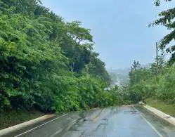 Chuva provoca deslizamento de encosta na PE-071, em Chã Grande (PE)