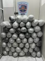 Operação conjunta apreende mais de 50 quilos de maconha em Custódia