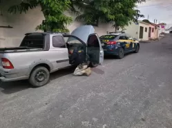 PRF descobre erro em placa e recupera caminhonete roubada em Jupi