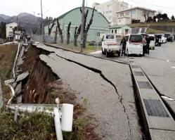 Número de mortos no terremoto no Japão passa de 100; mais de 200 estão desaparecidos