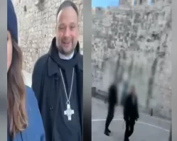 Ultraortodoxo é visto cuspindo em padre cristão em Jerusalém