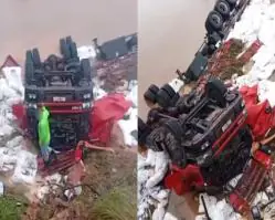 CHÃ GRANDE: Motorista morre após perder controle de caminhão